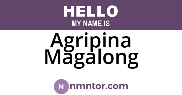 Agripina Magalong