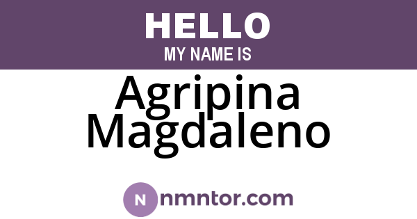Agripina Magdaleno