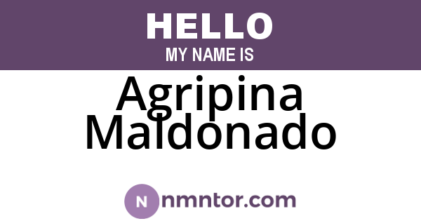 Agripina Maldonado