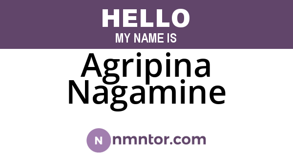 Agripina Nagamine