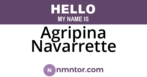 Agripina Navarrette