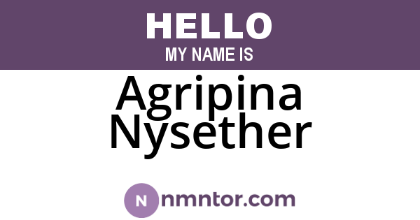 Agripina Nysether