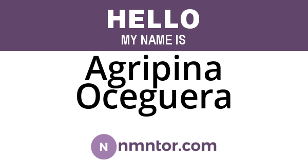 Agripina Oceguera