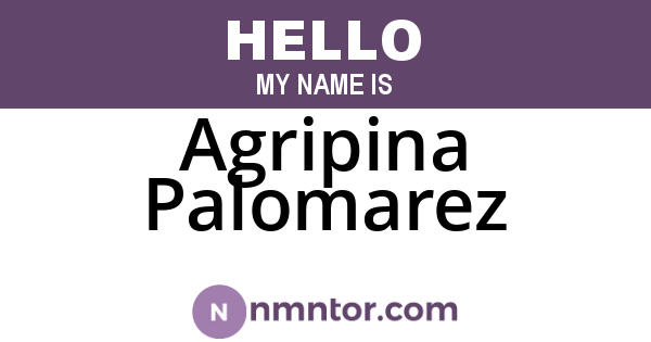Agripina Palomarez