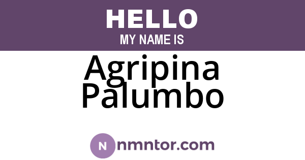 Agripina Palumbo