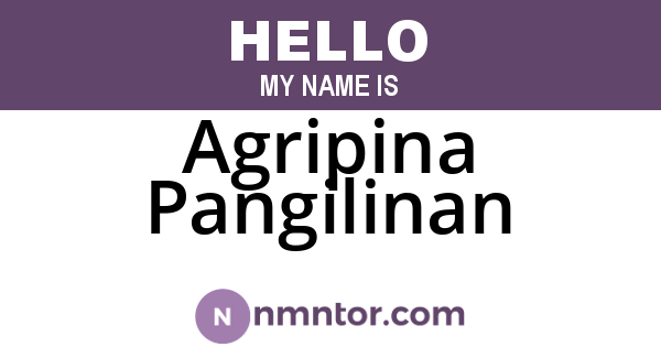 Agripina Pangilinan