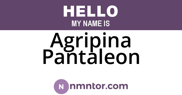 Agripina Pantaleon