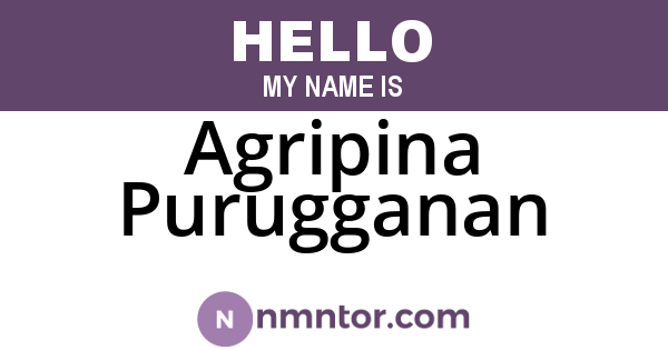 Agripina Purugganan