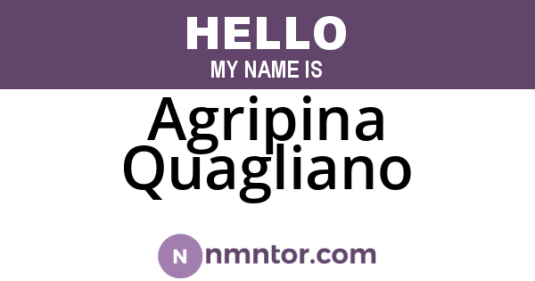 Agripina Quagliano