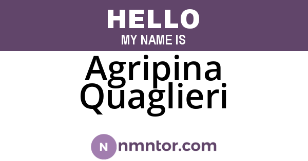 Agripina Quaglieri