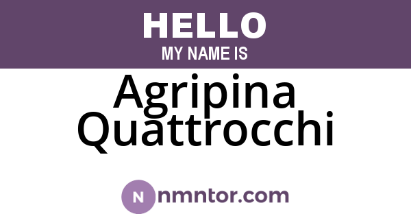 Agripina Quattrocchi