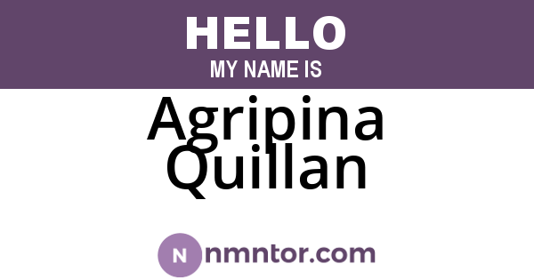 Agripina Quillan