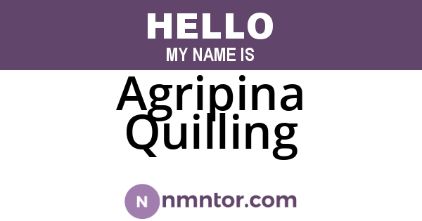 Agripina Quilling