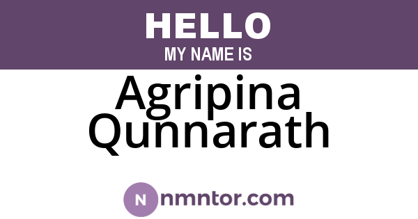 Agripina Qunnarath