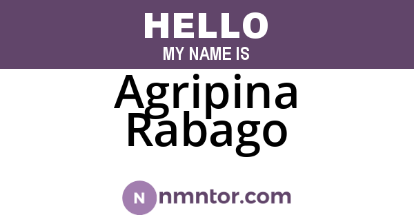 Agripina Rabago
