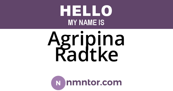 Agripina Radtke