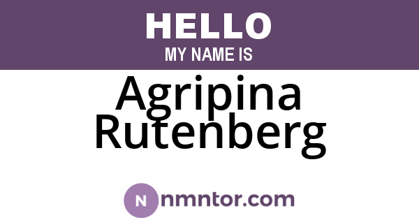 Agripina Rutenberg