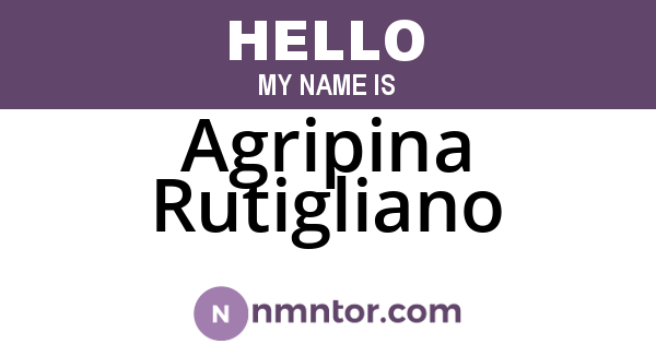 Agripina Rutigliano