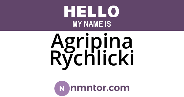 Agripina Rychlicki