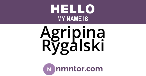 Agripina Rygalski