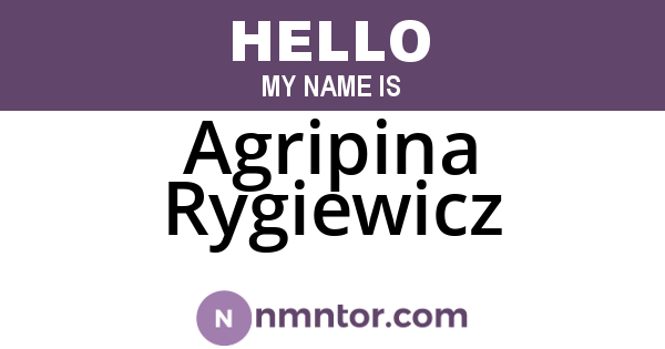 Agripina Rygiewicz