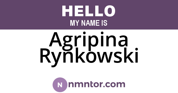 Agripina Rynkowski