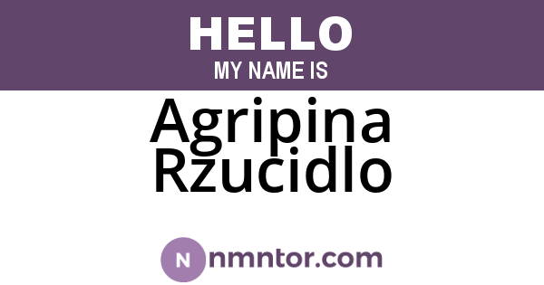 Agripina Rzucidlo