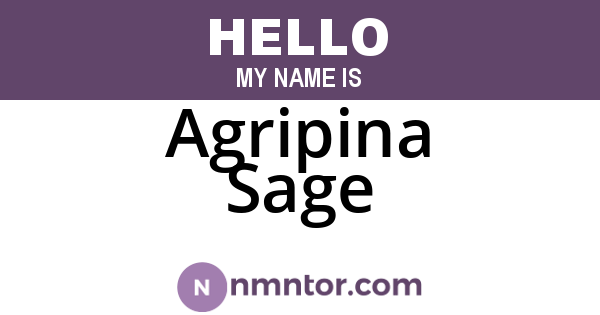 Agripina Sage