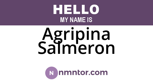 Agripina Salmeron