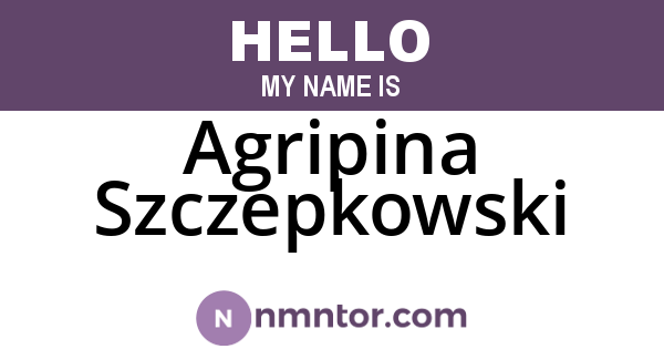 Agripina Szczepkowski
