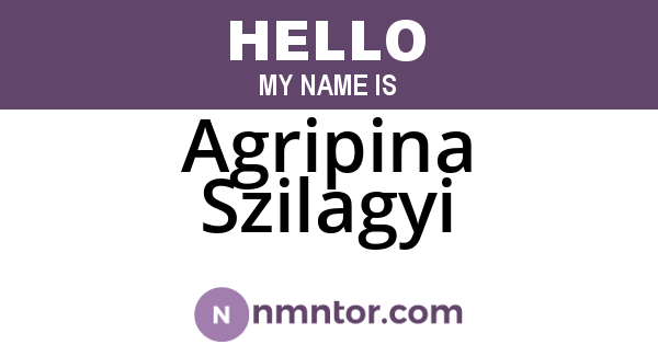 Agripina Szilagyi