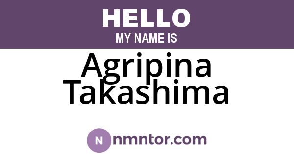 Agripina Takashima
