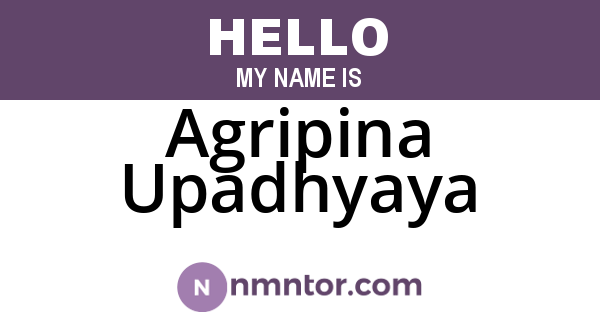 Agripina Upadhyaya