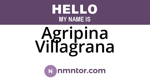 Agripina Villagrana