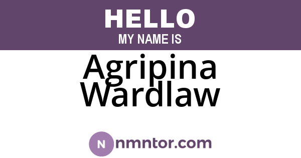 Agripina Wardlaw