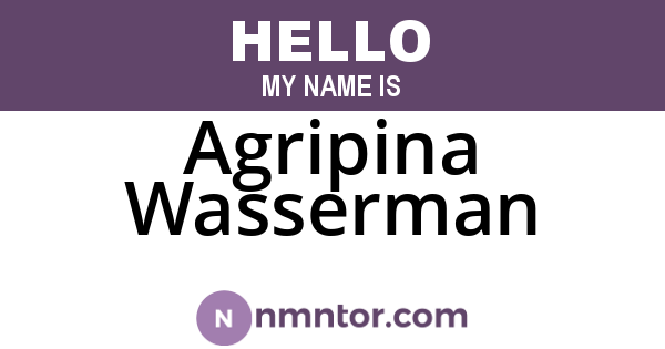 Agripina Wasserman