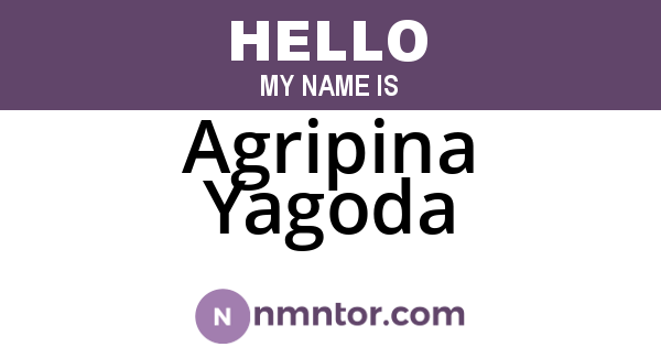 Agripina Yagoda