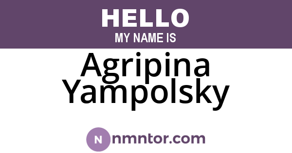 Agripina Yampolsky