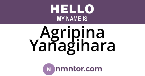 Agripina Yanagihara