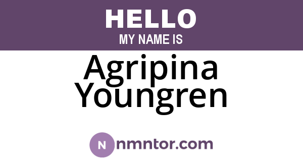 Agripina Youngren