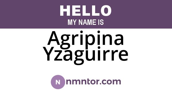 Agripina Yzaguirre