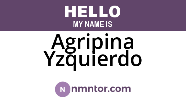 Agripina Yzquierdo