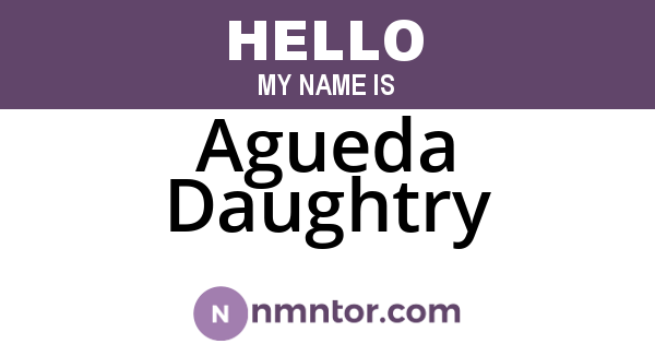 Agueda Daughtry