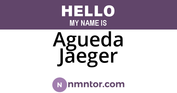 Agueda Jaeger