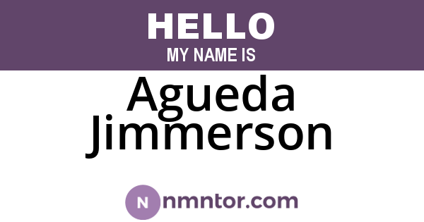 Agueda Jimmerson