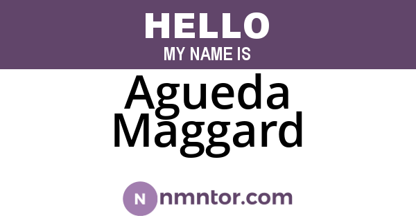 Agueda Maggard