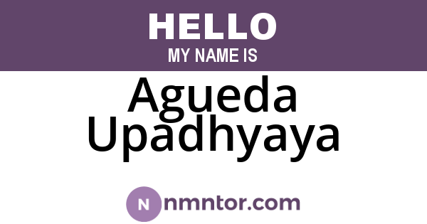 Agueda Upadhyaya