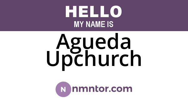 Agueda Upchurch