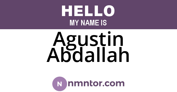 Agustin Abdallah