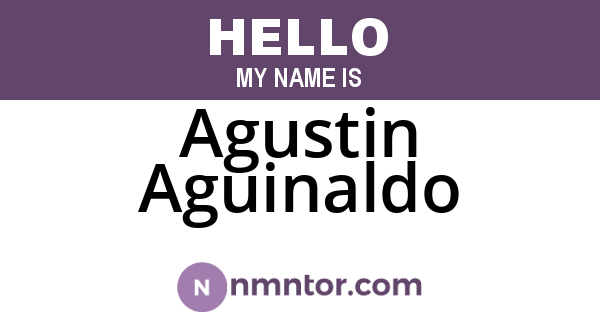 Agustin Aguinaldo